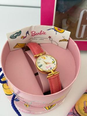 LOT 61D: Mattel Barbie Collection: 1998 Special Edition GAP Doll 16449, 35th Anniversary Fossil Watch in Original Box w/ Matching Scarf