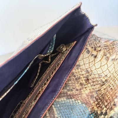 LOT 64: Faux Alligator / Snakeskin Bags: London Fog, Marc Fisher & Rachel Roy