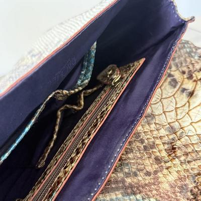 LOT 64: Faux Alligator / Snakeskin Bags: London Fog, Marc Fisher & Rachel Roy