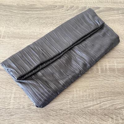 LOT 65: Clutches: Leather Nordstrom, Blue & Patent Leather w/ Chain