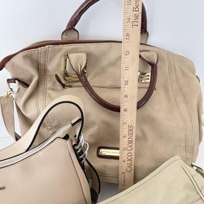 LOT 73L: Beige Bags: Gian MArco Venturi NWT, Steve Madden & More