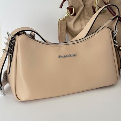 LOT 73L: Beige Bags: Gian MArco Venturi NWT, Steve Madden & More