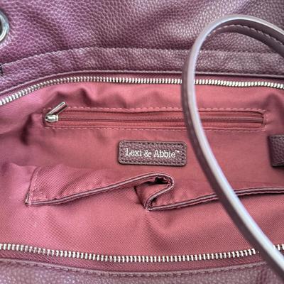 LOT 74L: Merlot Color Handbags: Lexi & Abbie, DSW & Rosetti