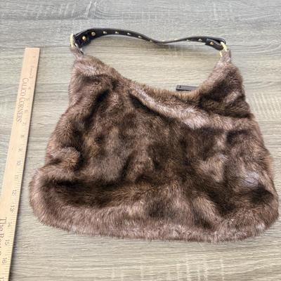 LOT 76L: Collection of Purses: Guess, Tianni Faux Fur, Maxine Couture & MultiSac