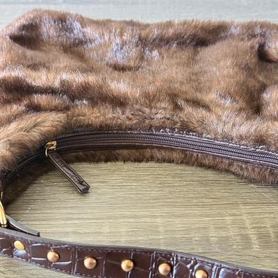 LOT 76L: Collection of Purses: Guess, Tianni Faux Fur, Maxine Couture & MultiSac