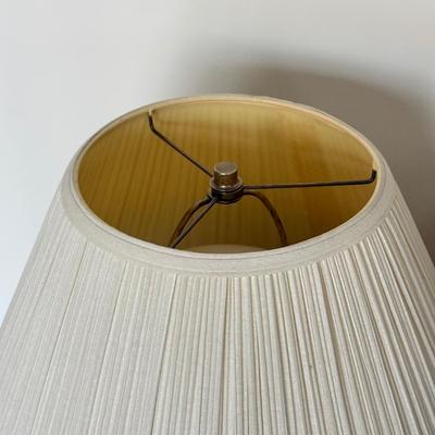 LOT 83F: Pair of Working Green Ceramic Base Table Lamps (27")