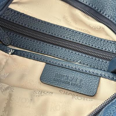 LOT 85L: Blue Bags: Michael Kors, Gloria Vanderbilt, Lamarthi & Four Seasons w/ Tags