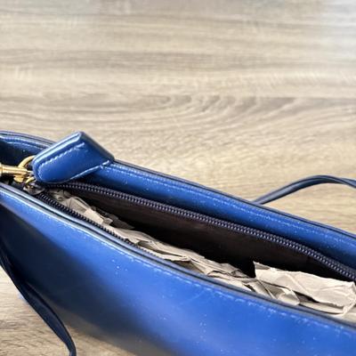 LOT 85L: Blue Bags: Michael Kors, Gloria Vanderbilt, Lamarthi & Four Seasons w/ Tags