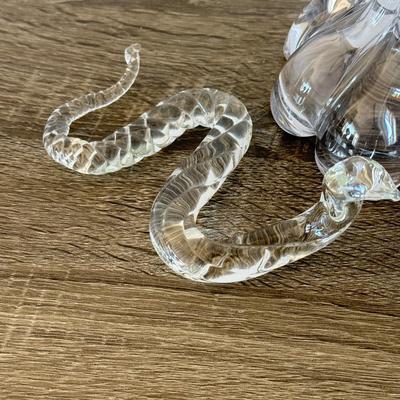 LOT 86F: Crystal Snake, Fenton Glass Swan & Two Candy Bowls