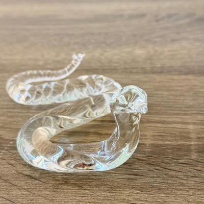 LOT 86F: Crystal Snake, Fenton Glass Swan & Two Candy Bowls