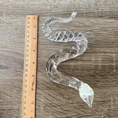 LOT 86F: Crystal Snake, Fenton Glass Swan & Two Candy Bowls