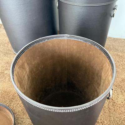 LOT 88F: Trio of Cylindrical Storage Bins