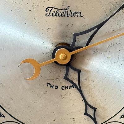 LOT 89F: Vintage Revere Clock Co Telechron Two Chime Mantel Clock