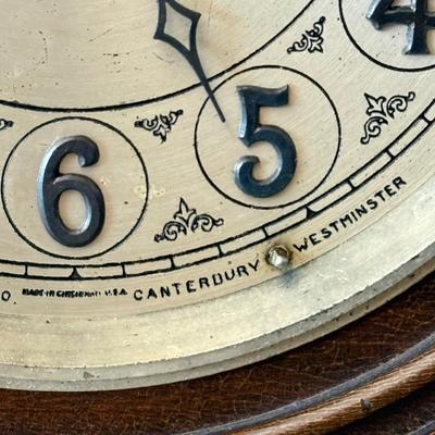 LOT 89F: Vintage Revere Clock Co Telechron Two Chime Mantel Clock