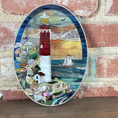 LOT 91F: Trinket collection: British Guard, Lighthouse Stained Glass, Dad's Shoes & More