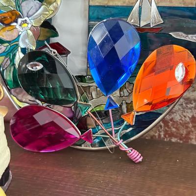 LOT 91F: Trinket collection: British Guard, Lighthouse Stained Glass, Dad's Shoes & More