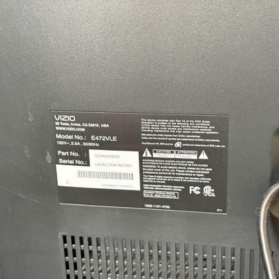 LOT 94F: Vizio 47" Television Model E472VLE w/ Remote