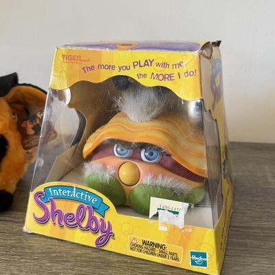 LOT 97K: Tiger Electronics / Hasbro Lemon Drop Shelby w/ Box & Limited Edition Autumn Furby