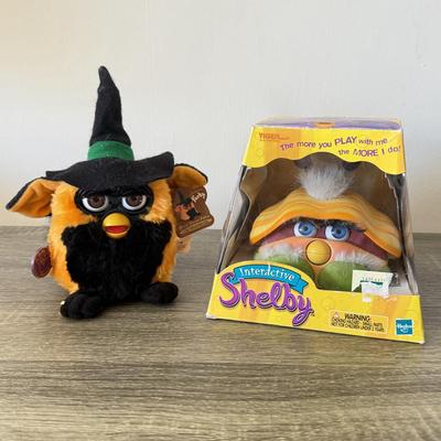LOT 97K: Tiger Electronics / Hasbro Lemon Drop Shelby w/ Box & Limited Edition Autumn Furby