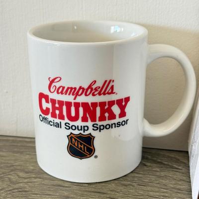 LOT 98K: Spaghettio's & Campbell's Soup Bowls w/ Collection of Campbell's Mugs & Christmas Tree Ornaments