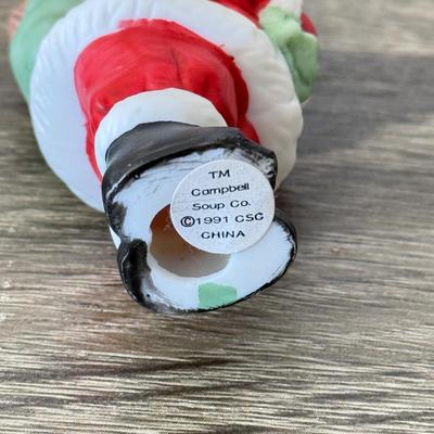 LOT 98K: Spaghettio's & Campbell's Soup Bowls w/ Collection of Campbell's Mugs & Christmas Tree Ornaments