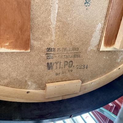 LOT 100K: Green Tile-Top Kitchen Dining Table w/ Four Matching Chairs