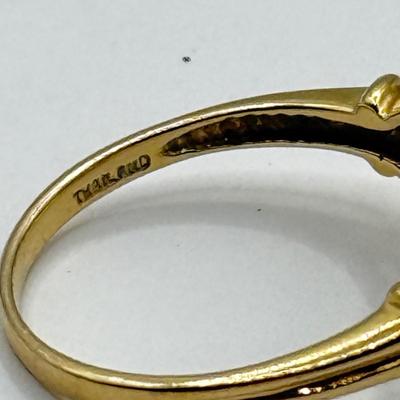 LOT 108J: SCBS 14k Gold Ring size 8 (3.7g)