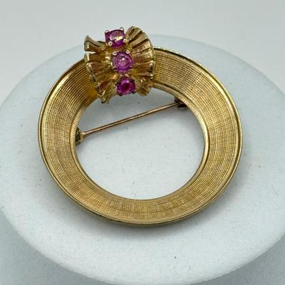 LOT 117J: 14kt Gold Brooch / Pin (5.03g)