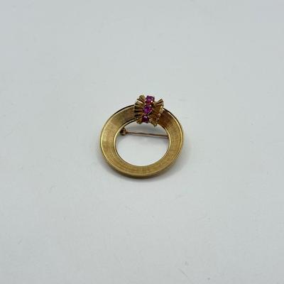 LOT 117J: 14kt Gold Brooch / Pin (5.03g)