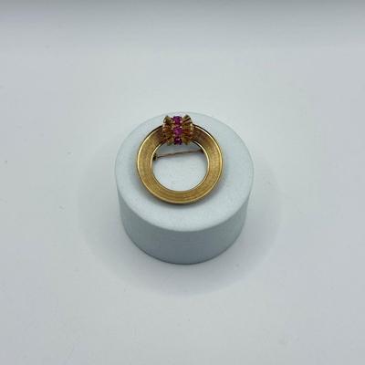 LOT 117J: 14kt Gold Brooch / Pin (5.03g)