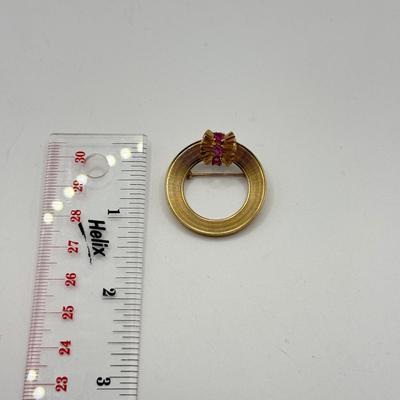LOT 117J: 14kt Gold Brooch / Pin (5.03g)