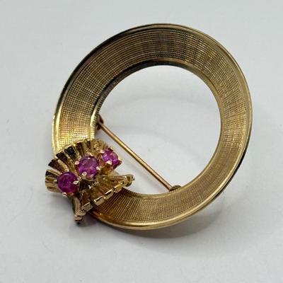 LOT 117J: 14kt Gold Brooch / Pin (5.03g)