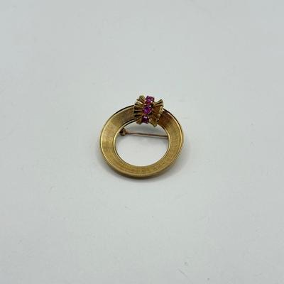 LOT 117J: 14kt Gold Brooch / Pin (5.03g)