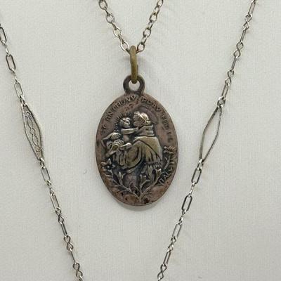 LOT 120J: Sterling Silver 925 Religious Pendants & More (18.49g)