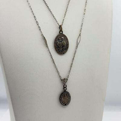 LOT 120J: Sterling Silver 925 Religious Pendants & More (18.49g)