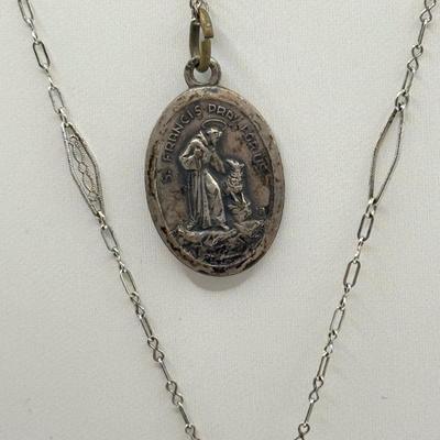 LOT 120J: Sterling Silver 925 Religious Pendants & More (18.49g)