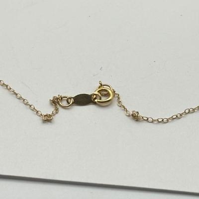 LOT 119J: 14kt Gold Pendant on 16” 14k Chain