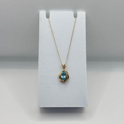LOT 119J: 14kt Gold Pendant on 16” 14k Chain