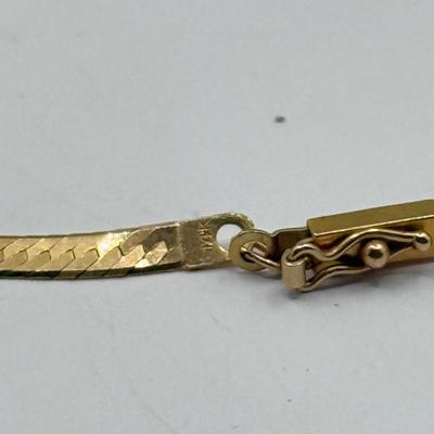 LOT 121J: 14kt Gold 16" Necklace (7.18g)