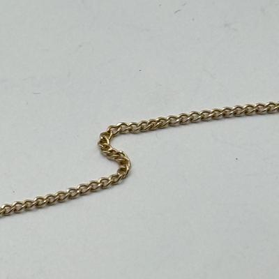 LOT 122J: 14kt Gold Chain 15" Necklace (1.28g)