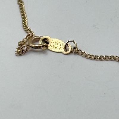LOT 122J: 14kt Gold Chain 15" Necklace (1.28g)