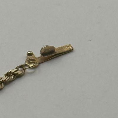 LOT 123J: 14kt Gold 24" Twisted Rope Chain Necklace (6.05g)