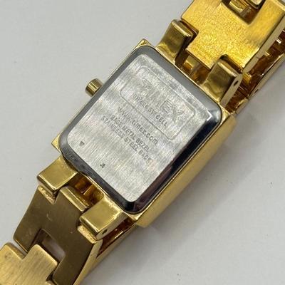 LOT 130: Goldtone Watches: Monroe Quartz, Timex & Piere Cardin