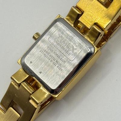 LOT 130: Goldtone Watches: Monroe Quartz, Timex & Piere Cardin