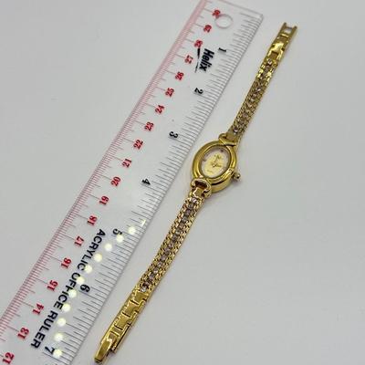 LOT 130: Goldtone Watches: Monroe Quartz, Timex & Piere Cardin