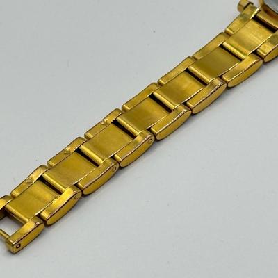 LOT 130: Goldtone Watches: Monroe Quartz, Timex & Piere Cardin