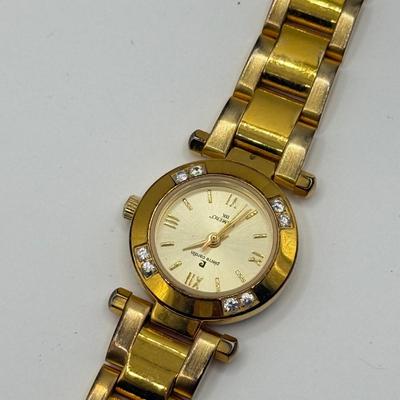 LOT 130: Goldtone Watches: Monroe Quartz, Timex & Piere Cardin