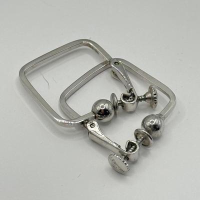 LOT 134J: Silvertone Earrings: Vendome, Trifari & More