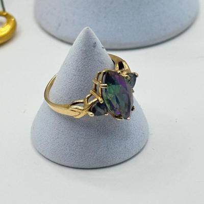 LOT 135J: Monet Clip Earrings, Vendome Ring, Dragonfly Pin & More Jewelry