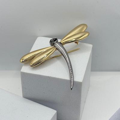 LOT 135J: Monet Clip Earrings, Vendome Ring, Dragonfly Pin & More Jewelry